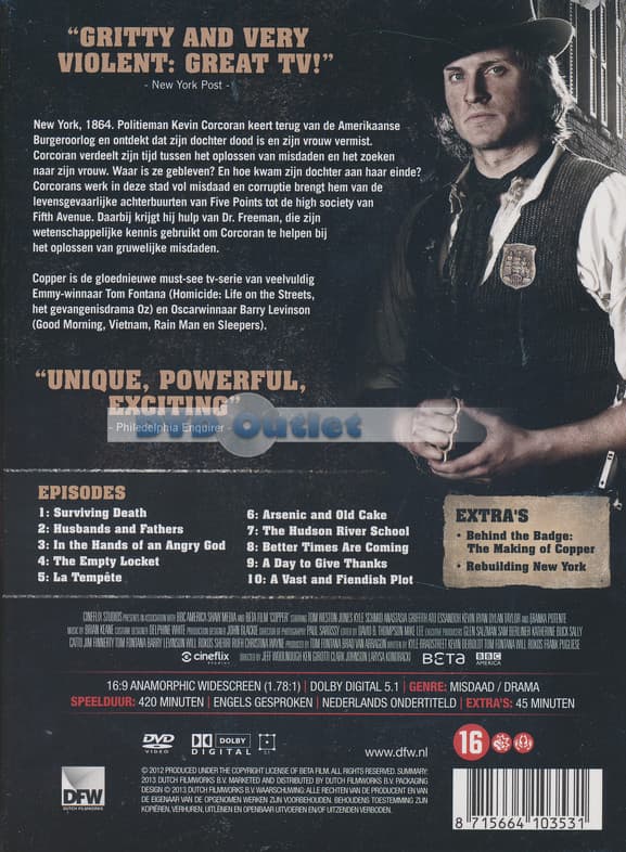 Copper - Seizoen 1 (DVD)