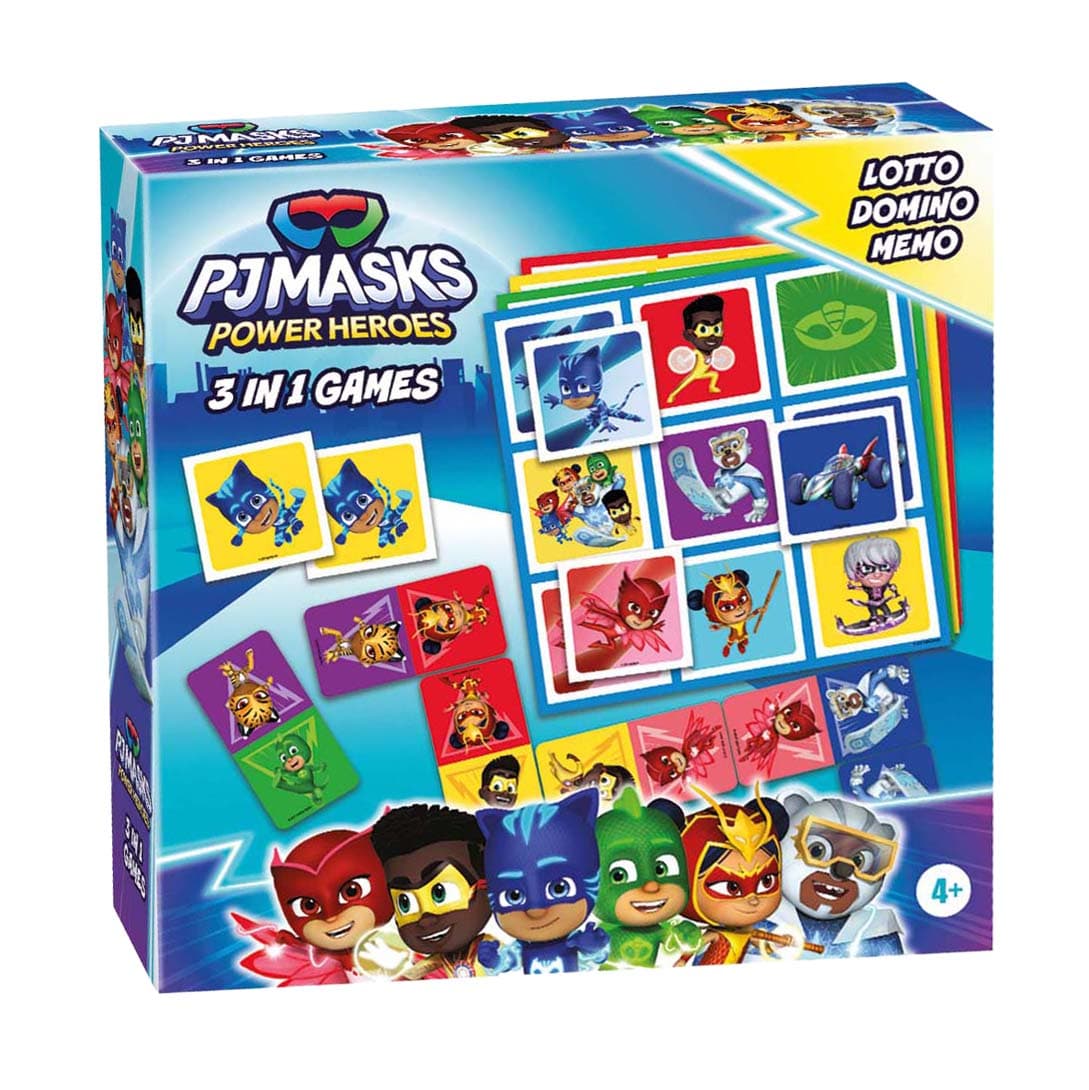 PJ Masks 3in1 Memo Lotto Domino