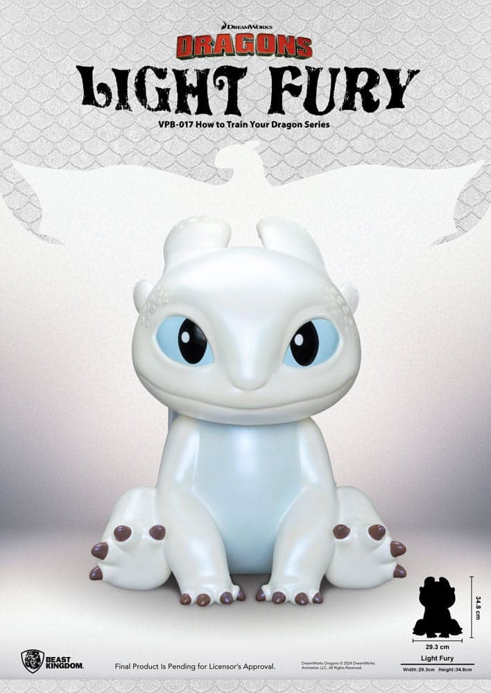 How To Train Your Dragon Funktional Figure Vinyl Light Fury 35 Cm