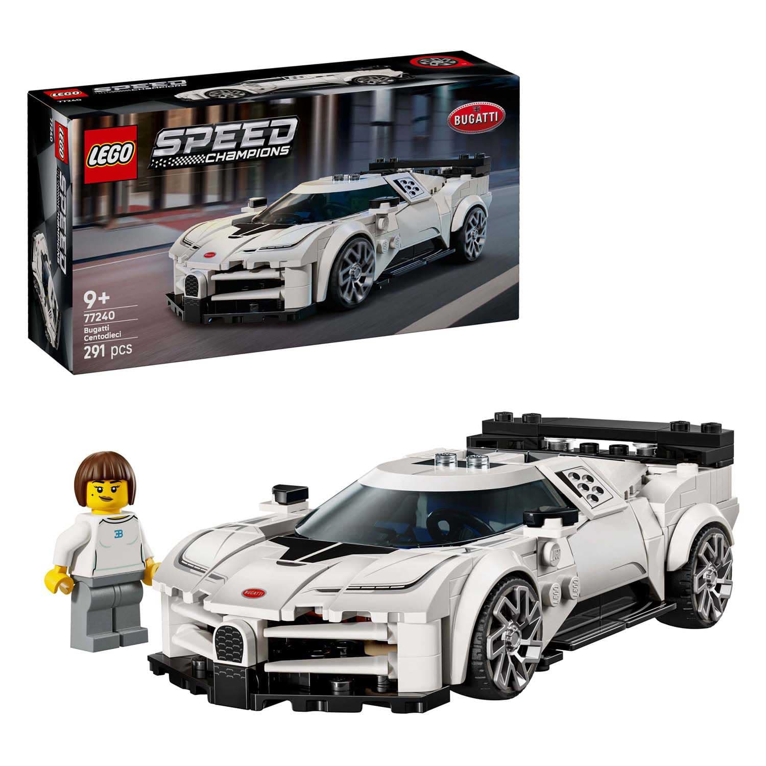 LEGO Speed Champions 77240 Bugatti Centodieci hyper sportauto