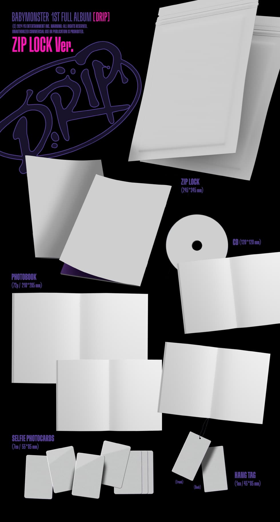Babymonster - 1st Full Album Zip Lock Ver./binder Version