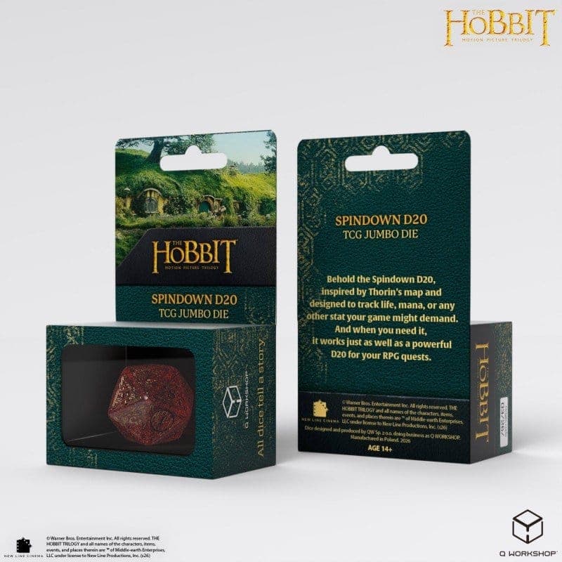 The Hobbit Spindown D20 - Ember TCG Jumbo Die