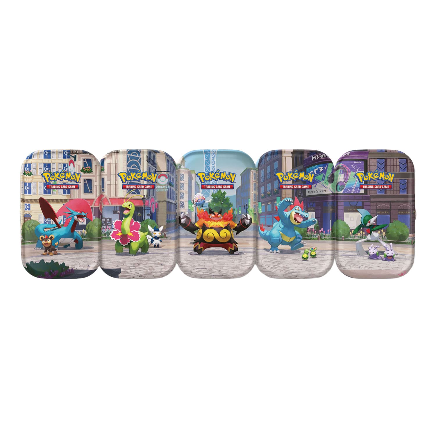 Pokemon Mega Evolution Chaos Rising Lumious City Mini Tin