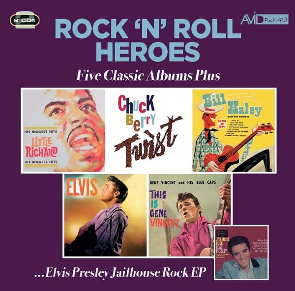 Little Richard, Chuck Berry, Bill Haley & His Comets - Rock 'N' Roll Heroes: Five Classic Albums Plus ...Elvis Presley Jailhouse Rock EP (2 CD)