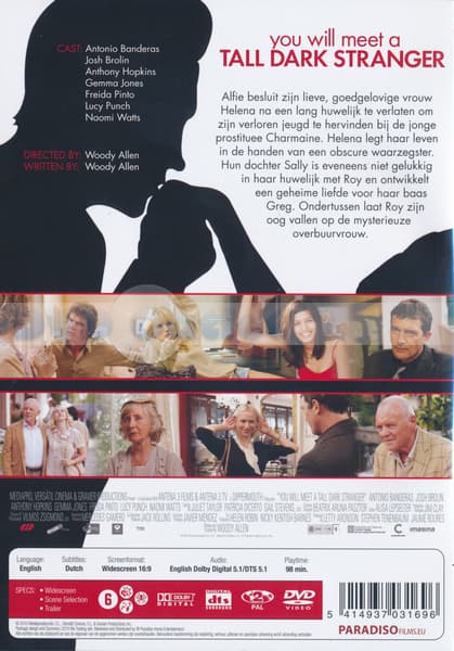 You Will Meet a Tall Dark Stranger (French Version) (DVD) (Geen NL Ondertiteling) (Exclusief BOL.COM)