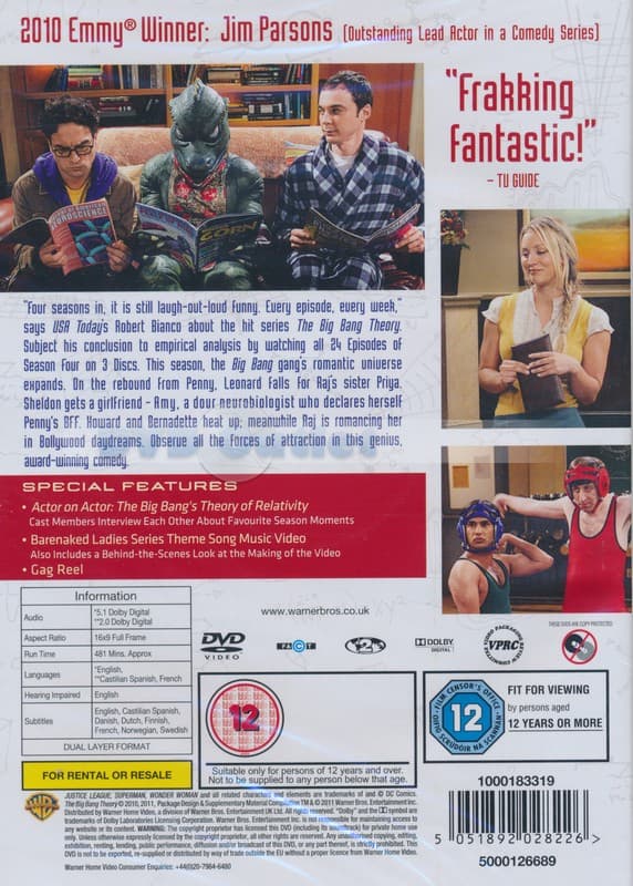 Big Bang Theory, The - Season 4 (Import)