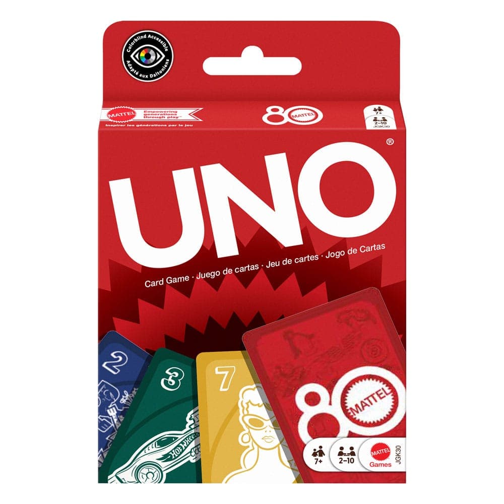 Mattel Games - Uno 80th Ruby Red (jgk30)